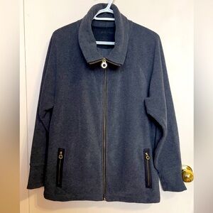 Calvin Klein Gray Zip-Up Jacket